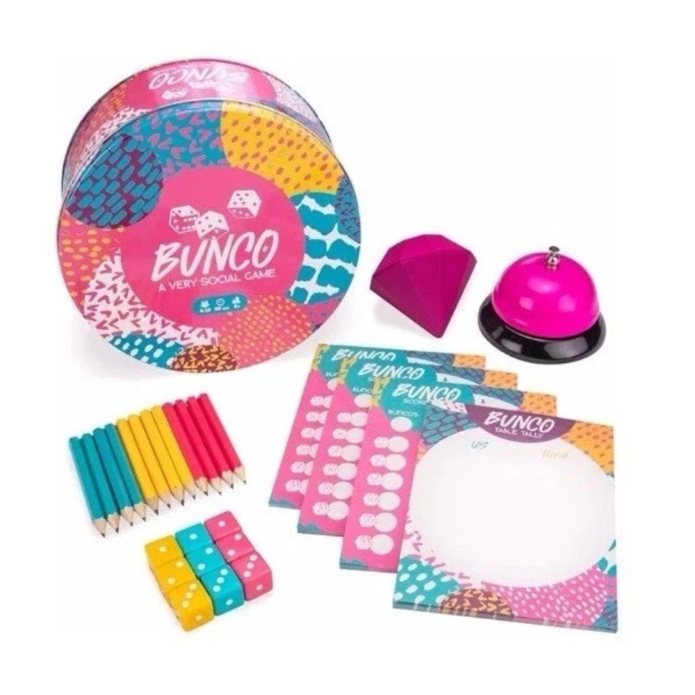 Bunco Party Supplies Family Game Night Board Games for Adults and Teens Fun Game